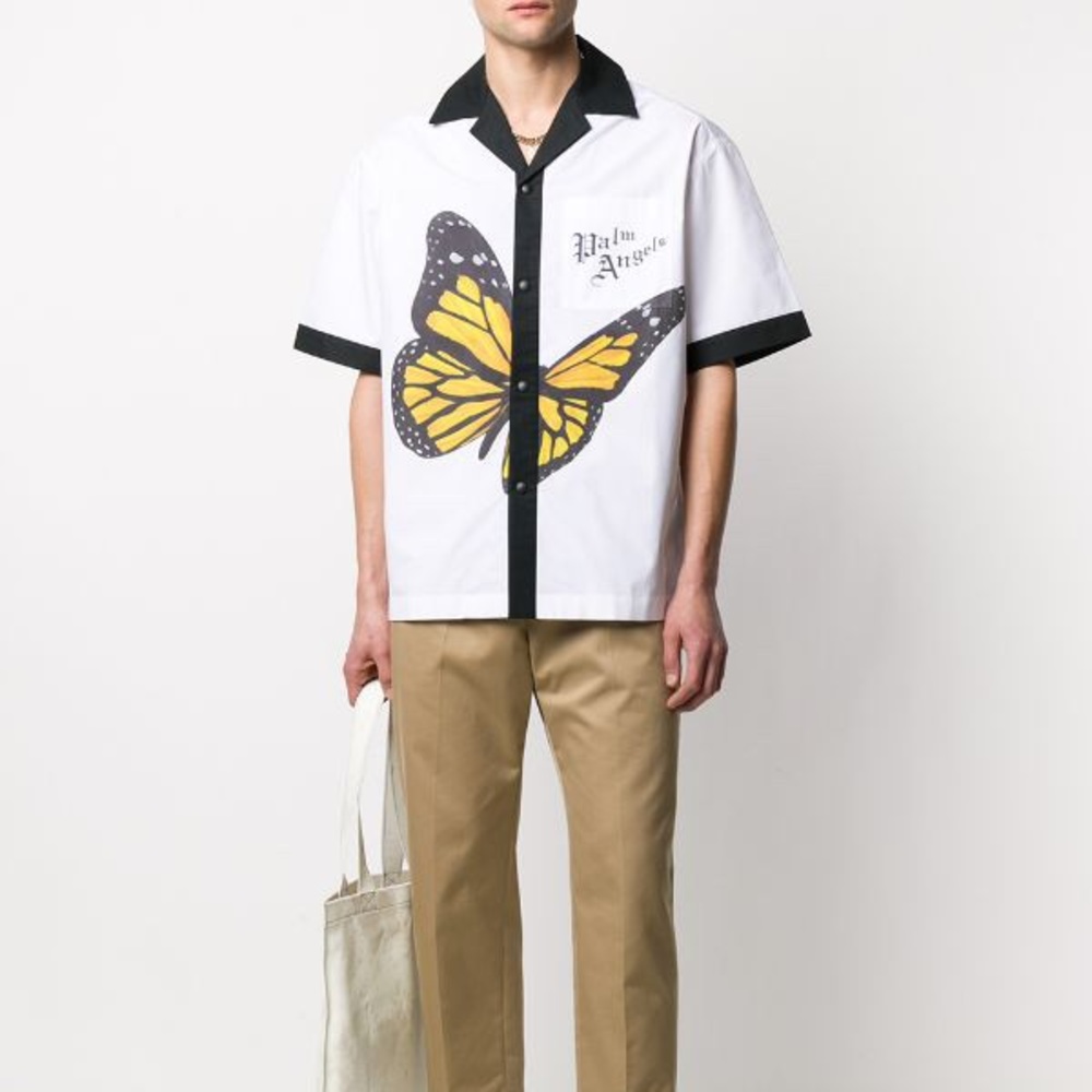 Palm Angels Butteryfly Bowling Shirt